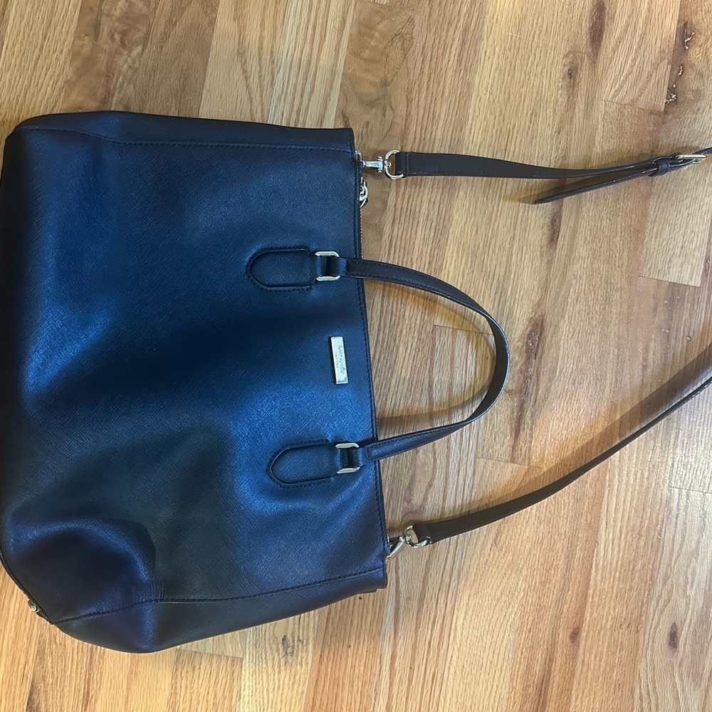 Kate Spade Black Leather Tote Bag